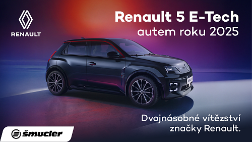 Renault 5 E-Tech – autem roku 2025: Dvojnásobné vítězství značky Renault