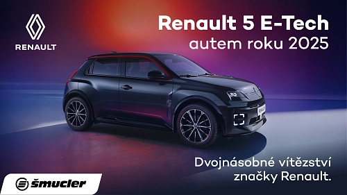 Renault 5 E-Tech – autem roku 2025: Dvojnásobné vítězství značky Renault