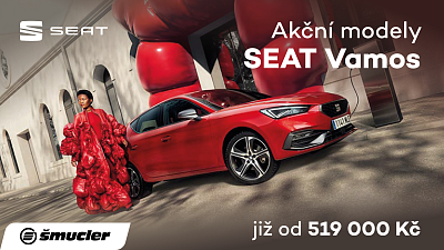 Akční modely SEAT Vamos! Leon od 519 900 Kč.