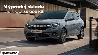 Výprodej skladových vozů Dacia