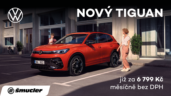 Nový Tiguan již za 6 799 Kč bez DPH měsíčně, platné na IČO