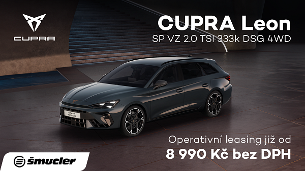 CUPRA Leon SP nově v nejvýkonnější verzi VZ 245 kW/333 koní již od 8 990 Kč bez DPH