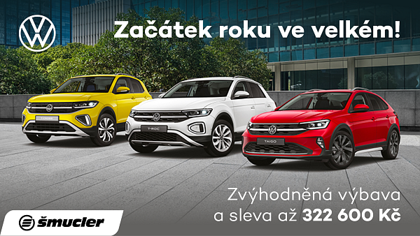 Začátek roku ve velkém od značky Volkswagen